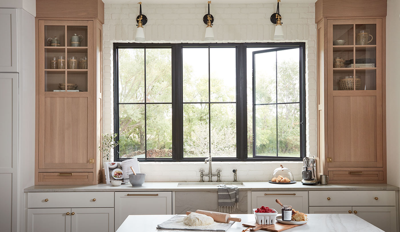 Black Impervia casement replacement windows